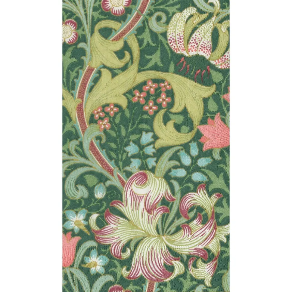 Golden Lily Forest Guest Towel Napkins - 15 Per Package