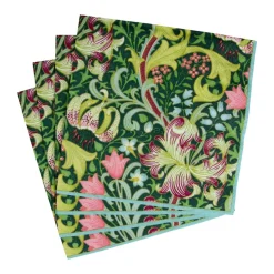 Golden Lily Forest Luncheon Napkins - 20 Per Package