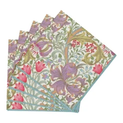 Golden Lily-Ivory Cocktail Napkins - 20 Per Package