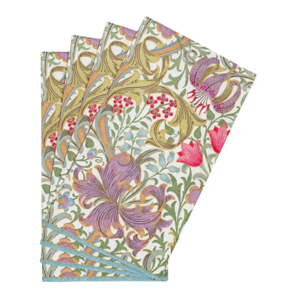 Golden Lily-Ivory Guest Towel Napkins - 15 Per Package