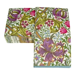 Golden Lily-Ivory Guest Towel Napkins - 15 Per Package