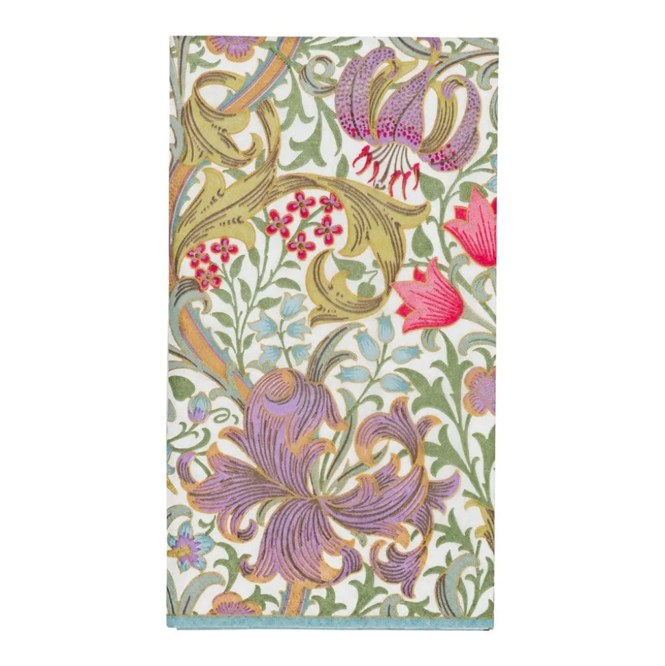 Golden Lily-Ivory Guest Towel Napkins - 15 Per Package