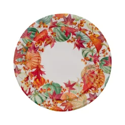 Gourds And Leaves Paper Dinner Plates - includes 8 Paper Dinner Plates