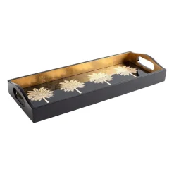 Grand Palms Lacquer Bar Tray in Black - 1 Each