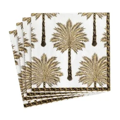 Grand Palms Paper Cocktail Napkins in Black - 20 Per Package