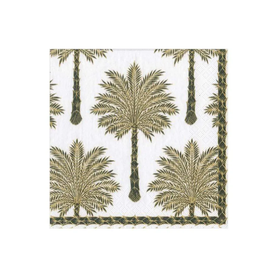 Grand Palms Paper Cocktail Napkins in Black - 20 Per Package