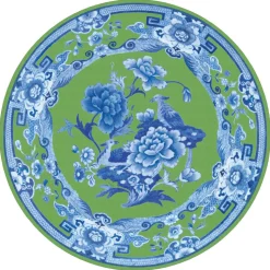 Green And Blue Plate Die-Cut Placemats - 4 Each