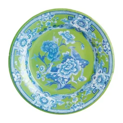 Green And Blue Plate Salad & Dessert Plates - 8 Per Package