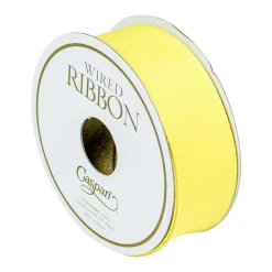 Grosgrain Jonquil Wired Narrow Ribbon - 1 Spool Of Ribbon