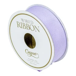 Grosgrain Lavender Wired Narrow Ribbon - 1 Spool Of Ribbon