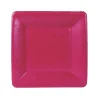 Grosgrain Square Paper Salad & Dessert Plates in Rose - 8 Per Package
