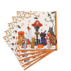Halloween Pets Recycled Cocktail Napkins - includes 20 Cocktail Napkins