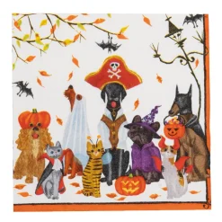 Halloween Pets Recycled Luncheon Napkins - includes 20 Luncheon Napkins