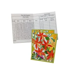 Halsted Floral Bridge Tally Sheets - 12 Per Package