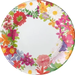 Halsted Floral Paper Dinner Plates - 8 Per Package