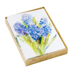 Handpainted Spring Flowers Assorted Boxed Note Cards - 8 Note Cards & 8 Envelopes
