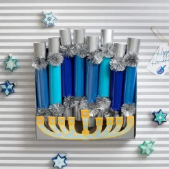 Hanukkah Candles Slim Crackers, 10 Inch - 8 per box