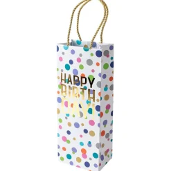 Happy Birthday Confetti Wine & Bottle Gift Bag - 1 Each