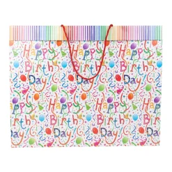 Happy Birthday Jumbo Gift Bags - 1 Each