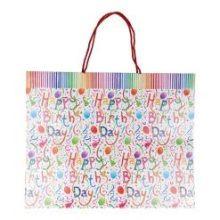 Happy Birthday Jumbo Gift Bags - 1 Each