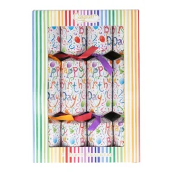 Happy Birthday Party Crackers, 10 Inch - 8 per box