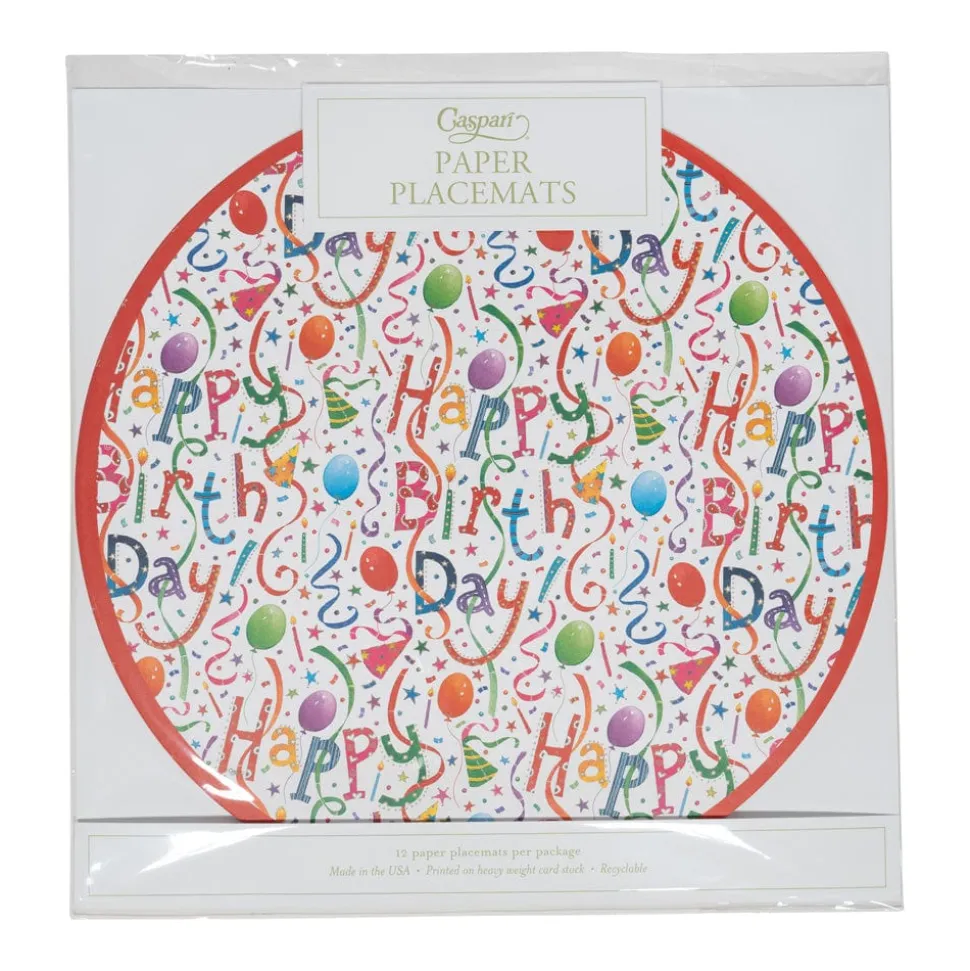 Happy Birthday Placemats - 12 Per Package