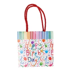 Happy Birthday Small Square Gift Bags - One Gift Bag Included