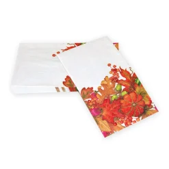 Harvest Garland White Guest Towel Napkins - 15 Per Package