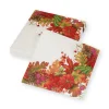 Harvest Garland White Luncheon Napkins - 20 Per Package