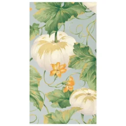 Heirloom Pumpkins Paper Guest Towel Napkins in Grey & White - 15 Per Package