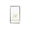 Hemstitch Script Initial Guest Towel Napkins - 40 Per Box