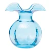 Hibiscus Bud Vase in Aqua - 1 Each