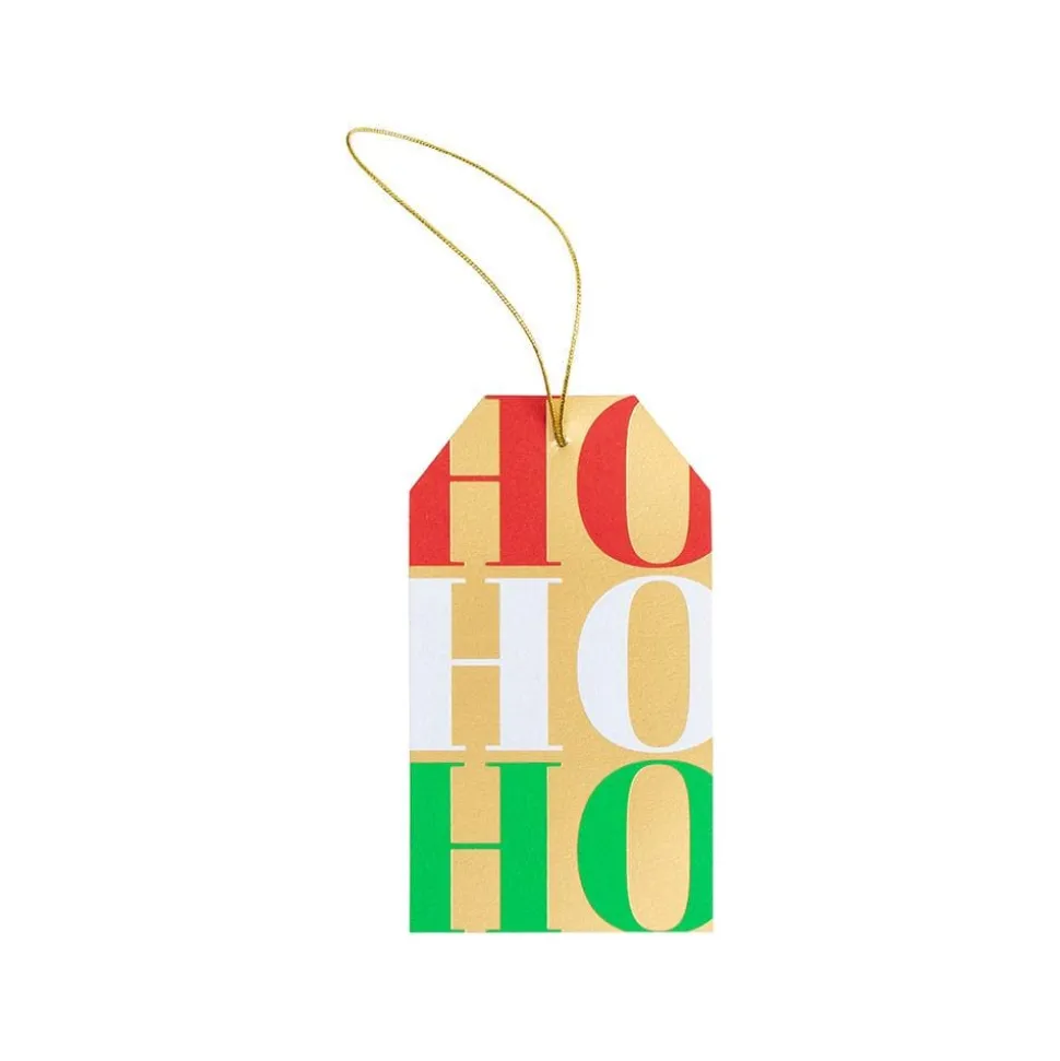 Ho Ho Ho Classic Foil Gift Tags - 4 Per Package