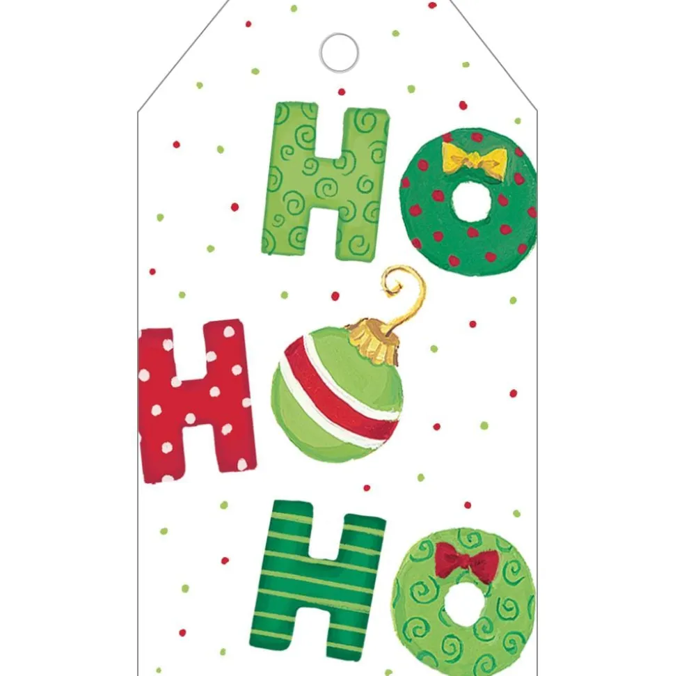 Ho Ho Ho Gift Hang Tags - 4 Per Package