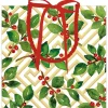 Holly And Fretwork Gift Bags - includes 1 Gift Bags