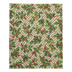 Holly And Fretwork White Guest Towels - includes 15 Guest Towels