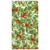 Holly and Mistletoe Paper Guest Towel Napkins - 15 Per Package