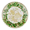 Holly Ceramic Ivory & Gold Paper Salad & Dessert Plates - 8 Per Package