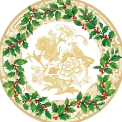 Holly Ceramic Ivory/Gold Hardback Placemat - 1 count