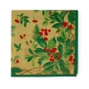 Holly Chintz Gold Cocktail Napkins - 20 Per Package
