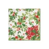 Holly Chintz White Boxed Cocktail Napkins - 40 Per Box