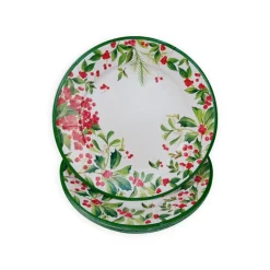 Holly Chintz White Dinner Plates - 8 Per Package