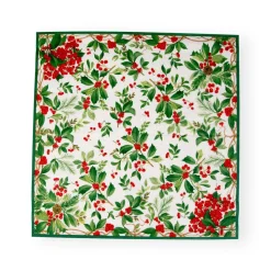 Holly Chintz White Napkin Dinner - 20 Per Package