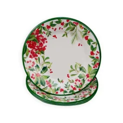 Holly Chintz White Salad & Dessert Plates - 8 Per Package