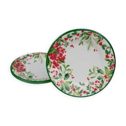 Holly Chintz White Salad & Dessert Plates - 8 Per Package