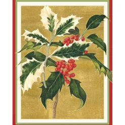 Holly Classic Boxed Christmas Cards - includes 15 cards & envelopes