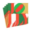 Holly Jolly Paper Cocktail Napkins - 20 Per Package