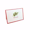 Holly Sprig Thank You Notes - 8 Thank You Notes and Envelopes per Box