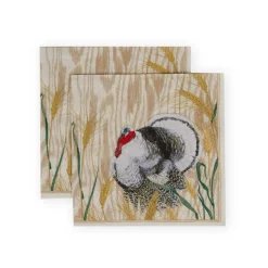 Homestead Turkey Taupe Cocktail Napkins - 20 Per Package