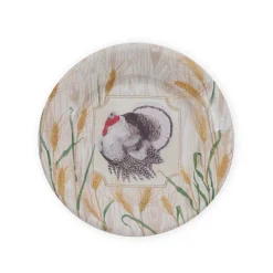 Homestead Turkey Taupe Salad & Dessert Plates - 8 Per Package